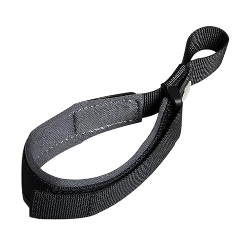 KESOTO Cinturino da Polso per Guinzaglio per Cani. Le Cadute. Maniglia Portatile Corta da 50 Cm per Cani in Giardino E All'aperto, Grigio