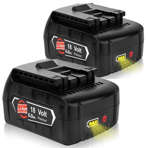 2 baterías de Repuesto de 18 V, 6,0 Ah/6000 mAh para BAT618 BAT61...