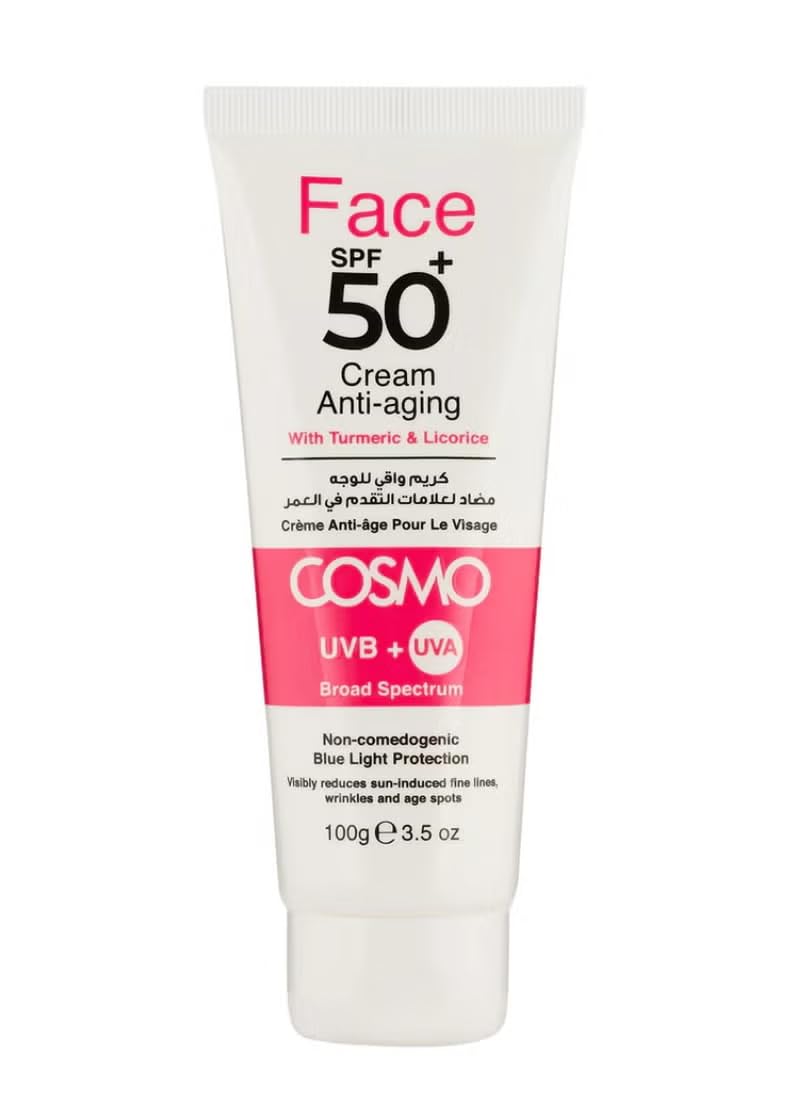 Anti Aging Sunscreen Face Cream 100g | SPF 50 | UVA/UVB Protection | for Men and Women