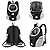 M MUNCASO Dog Cat Carrier Backpack small Pet Travel Bag,Puppy Pet Front Pack,with Breathable Head-Out Design and Waterproof Bottom,Airline Approved for Outdoor Hiking Travel Bike(S,Black)