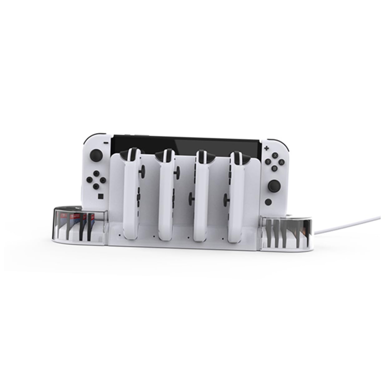 1 Set Dock Carica e Raffreddamento Compatibile con Switch Oled Stazione Carica per Controller per Schede