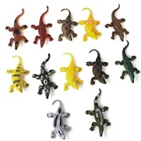 12 Pcs Crocodile Figurine Toy Set – Realistic Crocodile Models Multicolour Plastic Figures – Educational Animal Toys for Kids Learning, Bath Pool Play, Mini Jungle Safari, and Micro Landscape Decorati