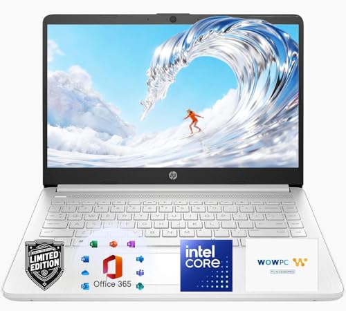 Image of HP Ultrabook Laptop with Copilot AI • Intel 4-Core N150 CPU • Microsoft Office 365 Included • 16GB RAM • 128GB SSD + 1TB Cloud Storage • Windows 11 • Thin & Portable