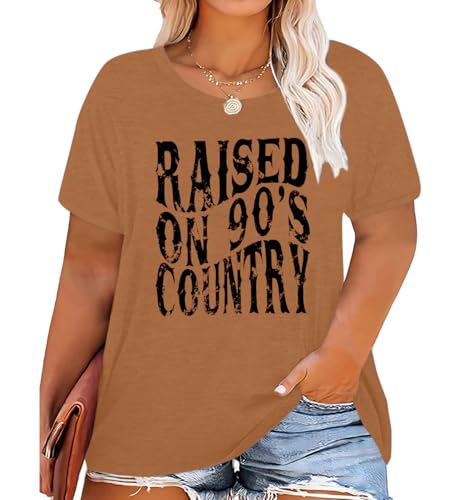 Plus Size Raised on 90s Country Shirt Western Shirts 90s Music Vintage Graphic T-Shirt Country Concert Outfits