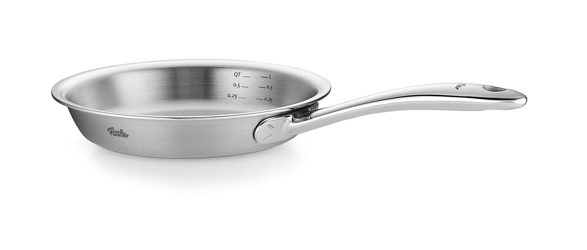 Fissler M5 Pro-Ply® Padella in acciaio inox, 20 cm, prodotta in Germania, materiale multistrato Pro-Ply™ a 5 strati, senza rivetti, acciaio inox 18/10, induzione