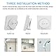 Wowlela Shower Clock Dusche Uhr Wasserdicht, Badezimmer Uhr Digital mit Saugnapf LCD Display Luftfeuchtigkeit Temperatur Wanduhren, Countdown Timer