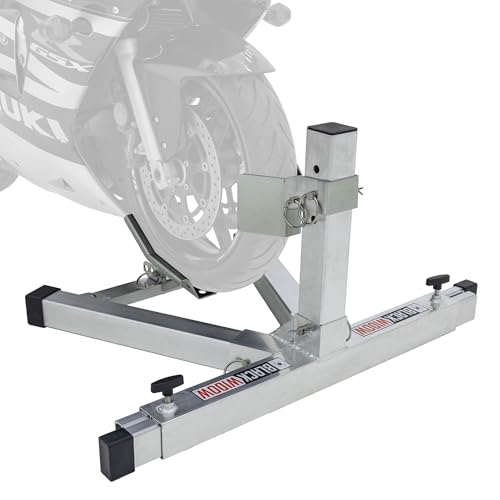 Black Widow Adjustable Motorcycle Wheel Chock Aluminum