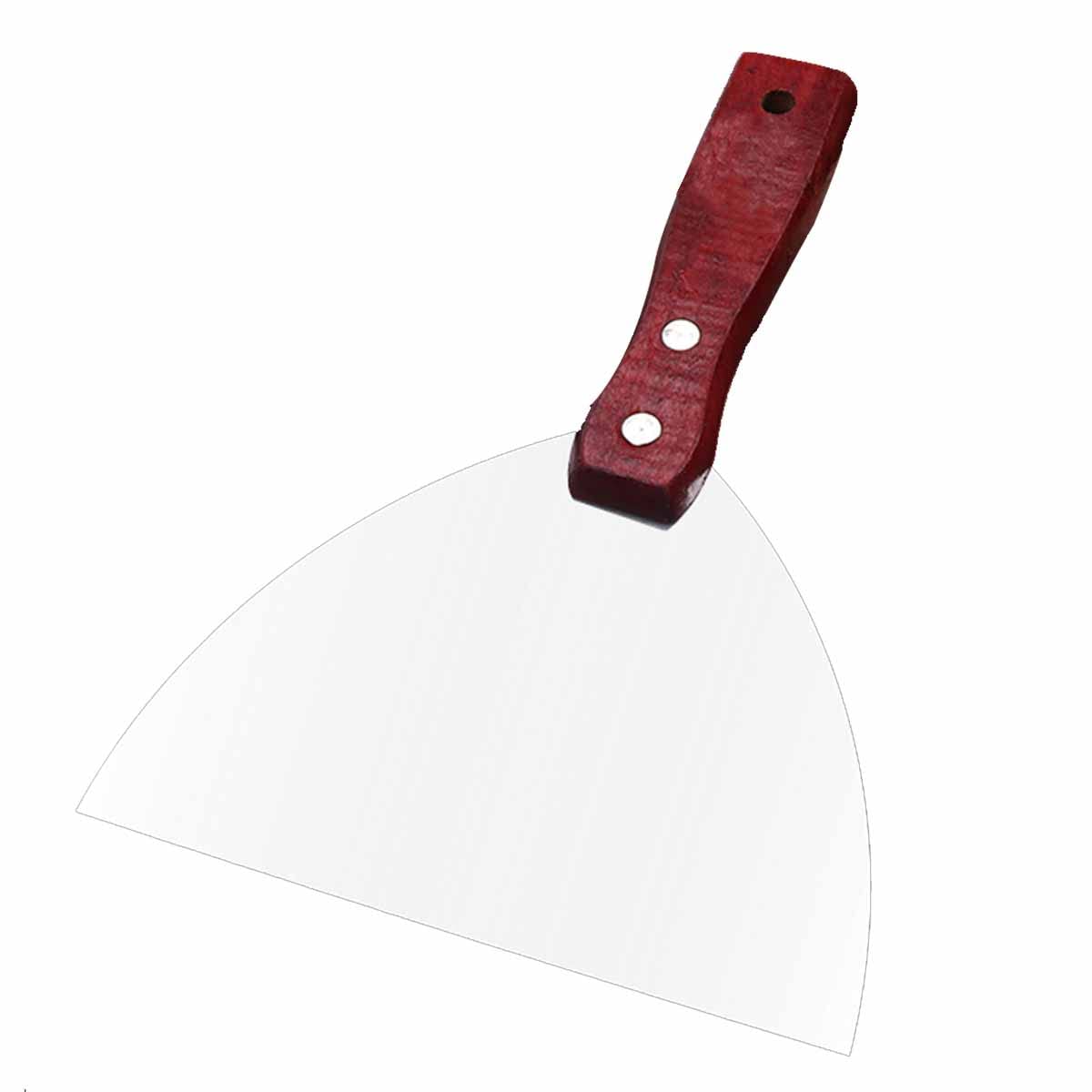 Coltello for raschietto for stucco, Coltello for stucco professionale, interamente in metallo lucidato di alta qualità, ergonomico for la finitura del cartongesso, raschiatura dell'intonaco, decalcoma