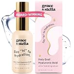 grace & stella Hyaluronic Acid Serum for Face - Hydrating Face Serum for Women - Anti Wrinkle Serum for Fine Lines - Vegan, Paraben-Free Hydrating Serum - (30 ml)