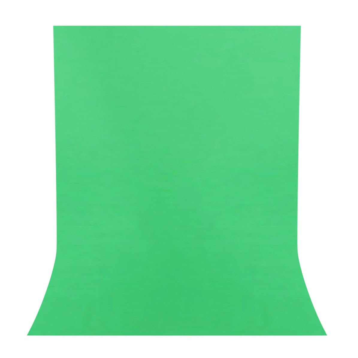 Fondo para Fotografía de Color Verde Sólido de Tela de Algodón Mezclado Tacto Cómodo para Estudio y Uso en Interiores y Exteriores