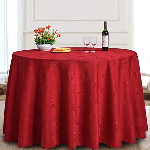 Nappe ronde de table d'hotel adaptable pour supprimer les plis