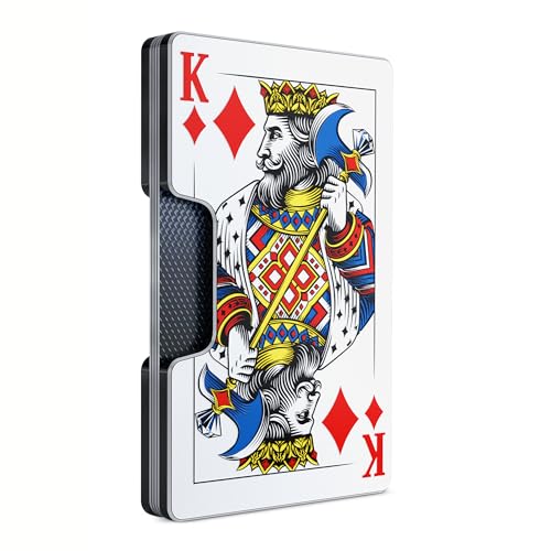 Image of Printed Aluminum Wallet for Men - Slim Money Clip & Card Holder with Printed Finish. Enhanced RFID Blocking, Compact, Unique & Minimalist Wallets