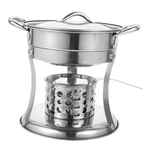 ARTSEWPLY Olla Inoxidable para Hot Pot con Estufa Cocinero de Sopa para Casa y Exterior Diseño Práctico y