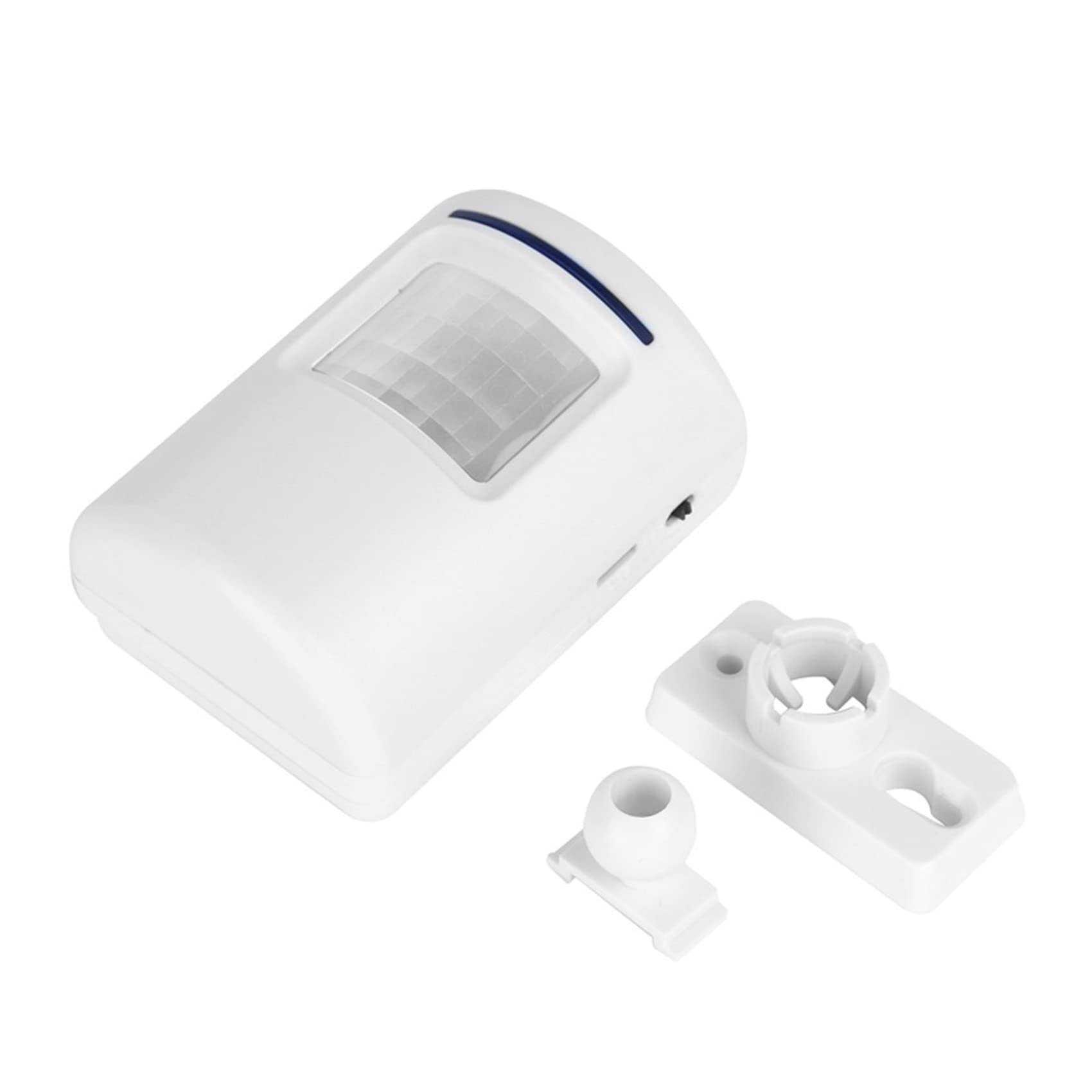 4X Enchufe de La UE Detector Sensor de Movimiento de Puerta de Negocios Alarma de Entrada de Seguridad de Casa con 1 Receptor Enchufable Y 1 Detector PIR Resistente A La Intemperie