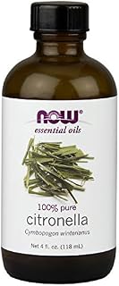 NOW Essential Oils, Citronella Oil, Freshening Aromatherapy Scent, Steam Distilled, 100% Pure, Vegan