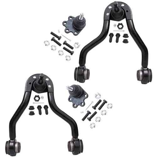 Image of Detroit Axle - 4WD Front End Suspension Kit for Chevy GMC Blazer K2500 K1500 Suburban Yukon Upper Control Arms w /Ball Joints Lower Ball Joints Sway Bars Tie Rods Replacement - 15pc Set