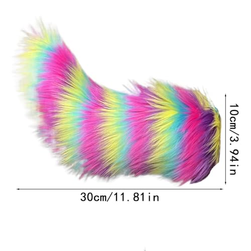 Accesorio de rendimiento para fiestas con cola animada de cosplay furry 2