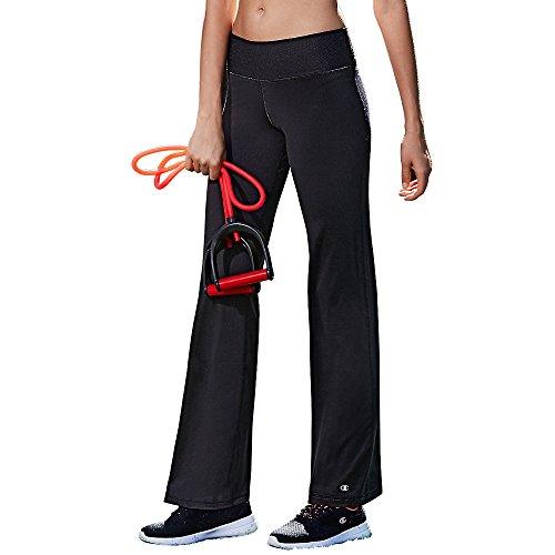 Champion by Women's Absolute Semi Fit Pant With SmoothTec Band_Black_M Short
