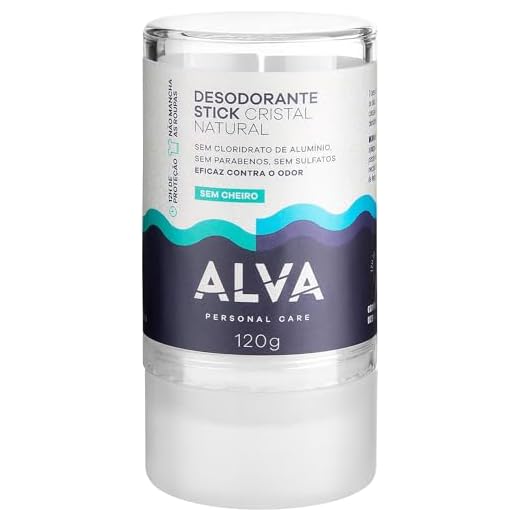 Alva Naturkosmetik Desodorante Stick Kristall Sensitive -120g, Incolor