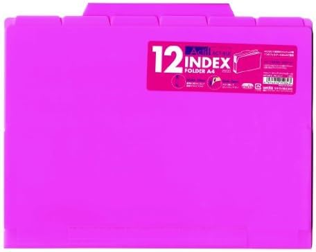 Budgerigar Aktivhotel 12 index folder A4 13 pocket Pink (japan import)