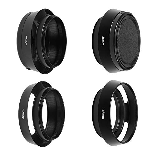 Sioti 46Mm Lens Hood, Matte Treatment Inside, Aluminum Material, Compatible With All Camera Lens S/C/N/F/O/P Etc.(46Mm) #TOP1
