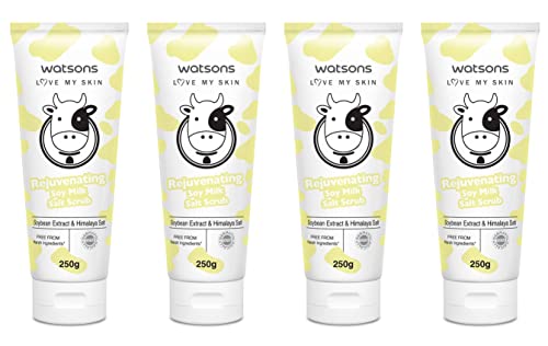 Watsons Love My Skin Rejuvenating Soy Milk Salt Scrub 8.81 oz. (Pack of 4)