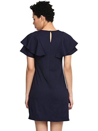 Image of Harpa Black Solid Dress(GR5231-BLACK)