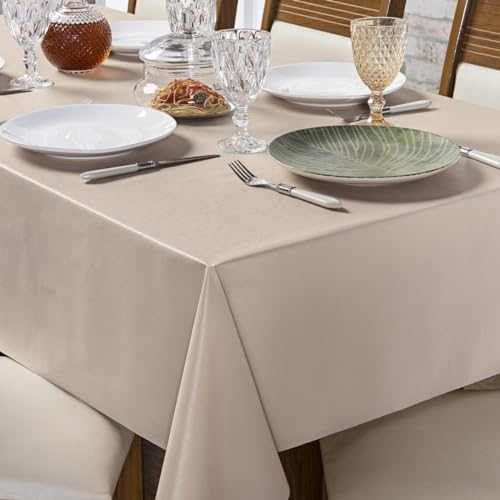 Toalha de Mesa 6 Lugares Térmica Impermeável 1,40 m x 2,00 m Avelã