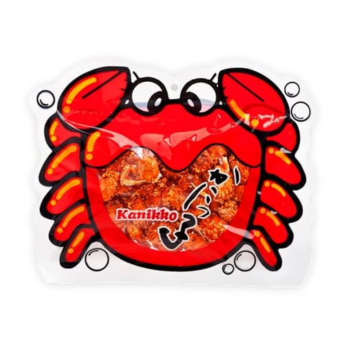 UMAYA - Okabe Kanikko - Ready To Eat Fried Japanese Baby Crabs - With A Hint Of Sweet Honey and Savory Seasonings - Crunchy Gourmet Snack From Japan - Individual 2.3oz (65g) Snack Size Bag - Pack of 1