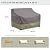 KylinLucky Outdoor Sofa Cover Waterproof Heavy Duty Patio Furniture Protector 66x34x38 Inches, Grey Loveseat Cover