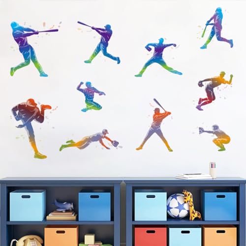 Vinilo decorativo de béisbol para pared 24x24 in miniatura 5