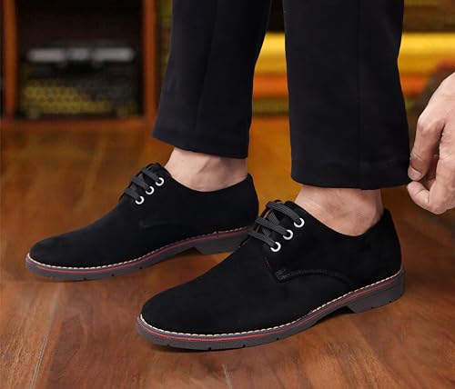 Image of ARAMISH Men's Suede Leather Derby Lace Up Formal Shoes