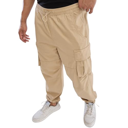 Image of Spykar Regular Fit Cargo Pants for Men
