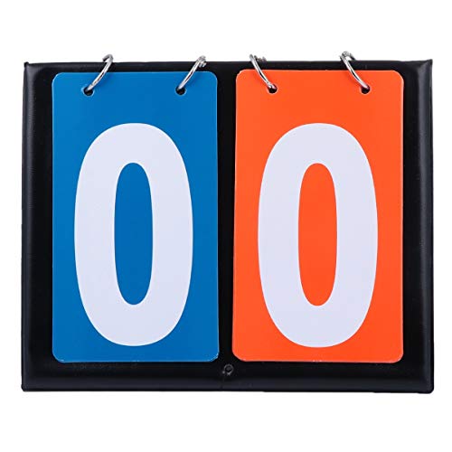 Besportble Score Flipper Basketball Score Keeper Table Top Scoreboard Portable 2-Digit Scoreboard For Sports Match Daily Use Outdoor Outside #TOP18