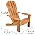 KidKraft Wooden Adirondack Children's Outdoor Chair, Kid's Patio Furniture, Honey, Gift for Ages 3-8 21.5 x 19.2 x 24.5