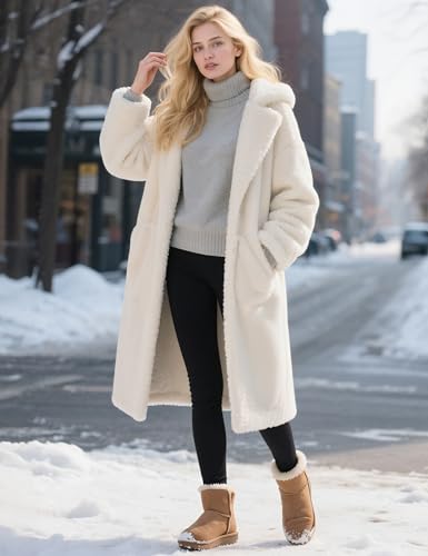 CHARMKING Women's Fleece Lined Thermal Leggings High Waisted Winter Yoga Pants with Pockets | Cold Weather Compression Tights3