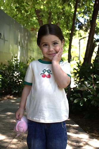 Stelle Girls Shirt Short Sleeve T-Shirt Crew Neck Casual Basic Summer Tee Tops for Kids Teen 5-15 Years4