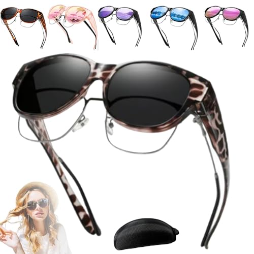 2025 New Polarized Uv400 Protection Trendy Round Cat-Eye Sunglasses, Filterseed Polarized Sunglasses for Fit over Glasses