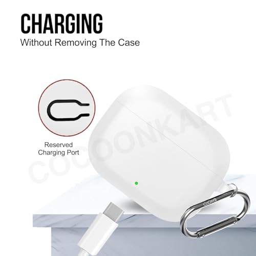 Image of Soft Silicone Case Cover Compatible for OnePlus Nord Buds 3r (2025) -White