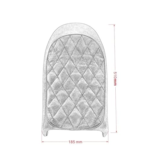 Selle à bosse custom rétro noire pour projet de restauration Suzuki CB650