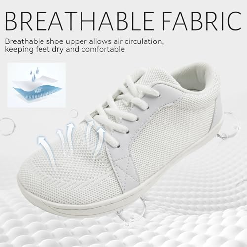 Womens Walking Shoes Wide Toe Box Barefoot Shoes Sneakers Zero Drop Non Slip Breathable Minimalist Shoes4