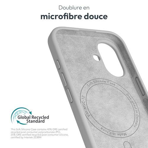 Coque silicone iPhone 16 Plus Vonmählen fini les chutes et chocs