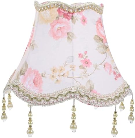 UKCOCO Vintage Lampenschirm Stoff - Retro Deckenlampe Mit E14 Sockel