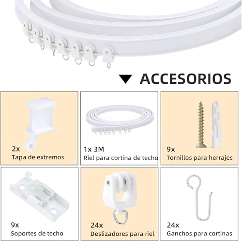 La mejor selección de Rieles para ducha los 5 más buscados. 4 Imagen adicional