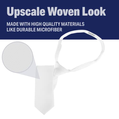 LUTHER PIKE SEATTLE Boys Tie - Adjustable Zipper Ties for Kids3