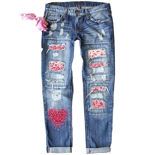 Jeans décontractés femmes denim souple fini les pantalons trop serrés