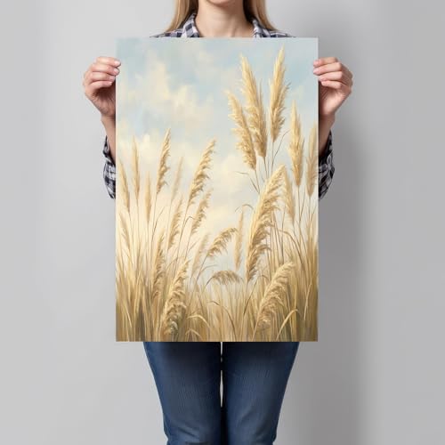 Lienzos decorativos de pared grandes con paisaje natural de cañas 2