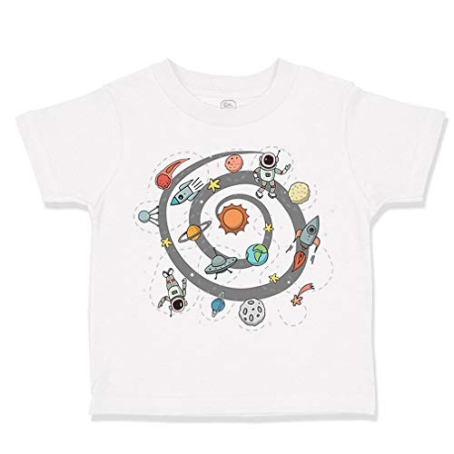 Toddler T-Shirt Space Ship Rocket Space Style B Amazing Planets & Space Clothes