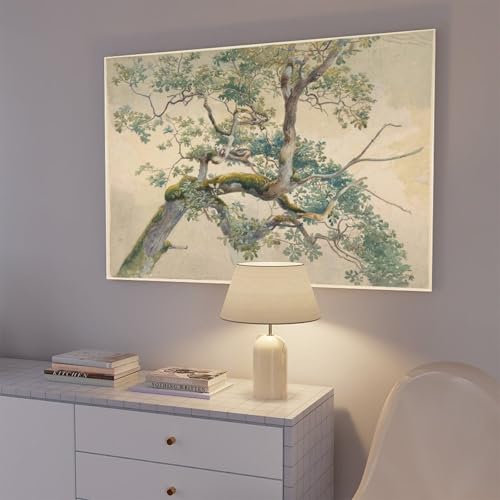 Impression sur toile branches d'arbre pour decorer un mur vide de bureau