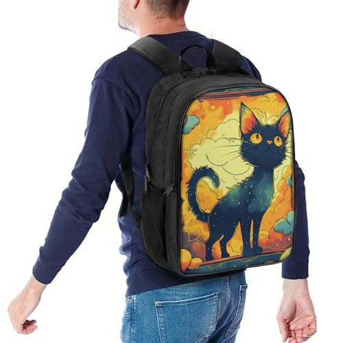 Mochilas infantiles impermeables Flame Cat con bolsos de gran capacidad 5